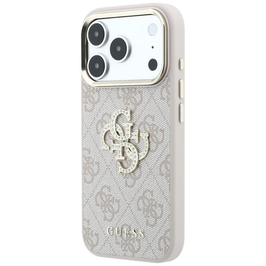 Maska za Apple iPhone 18 Pro / 17 Pro, Guess, 4G Big Strass Logo, Roza