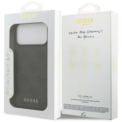 Maska za Apple iPhone 18 Pro / 17 Pro, Guess, 4G Classic Logo, Crna