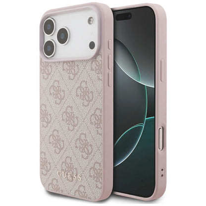 Maska za Apple iPhone 18 Pro / 17 Pro, Guess, 4G Classic Logo, Roza