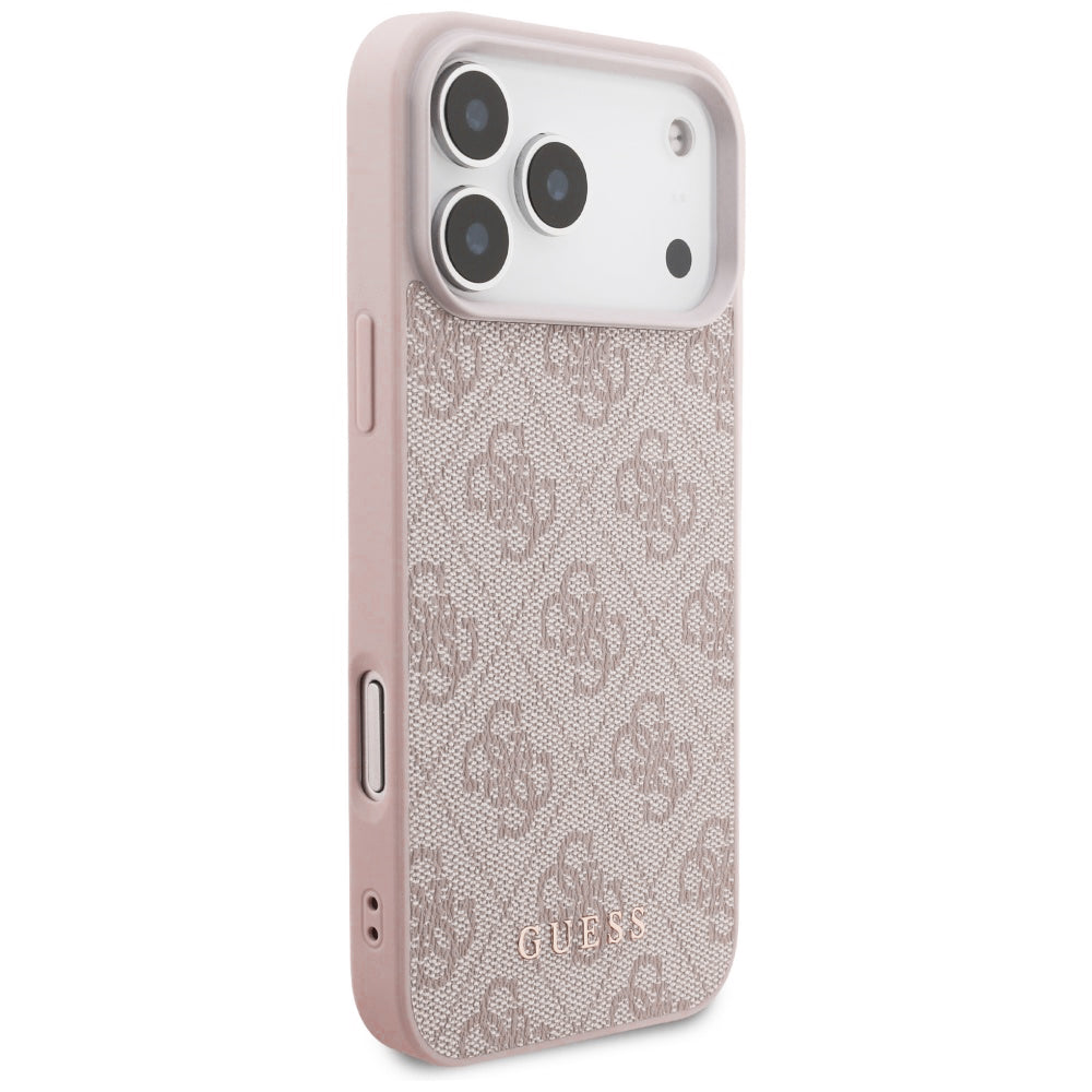 Maska za Apple iPhone 18 Pro / 17 Pro, Guess, 4G Classic Logo, Roza