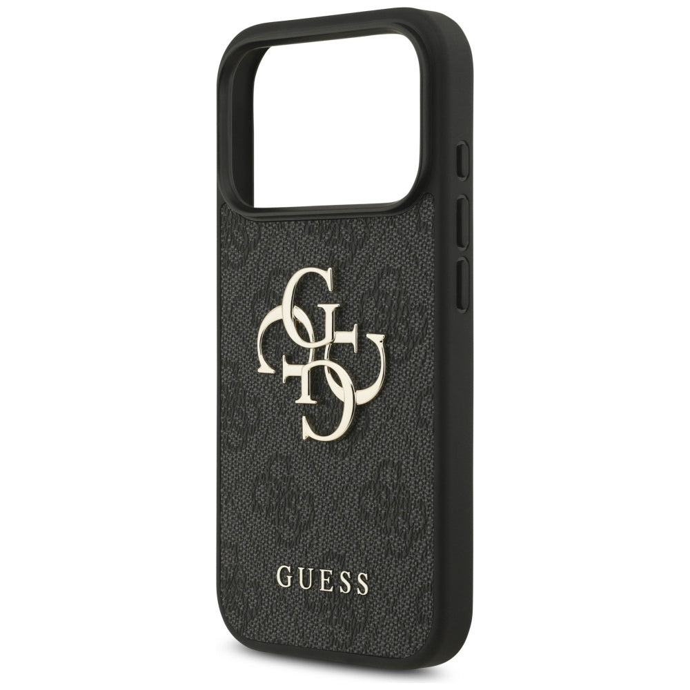 Maska za Apple iPhone 18 Pro / 17 Pro, Guess, 4G Classic Logo s remenom, Crna