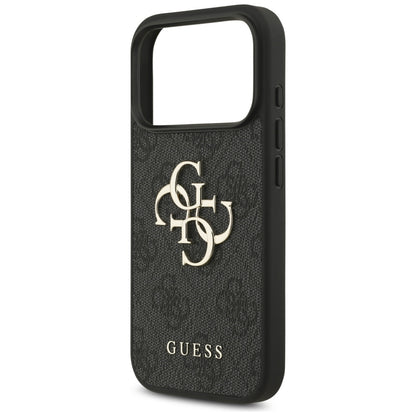 Maska za Apple iPhone 18 Pro / 17 Pro, Guess, 4G Classic Logo s remenom, Crna