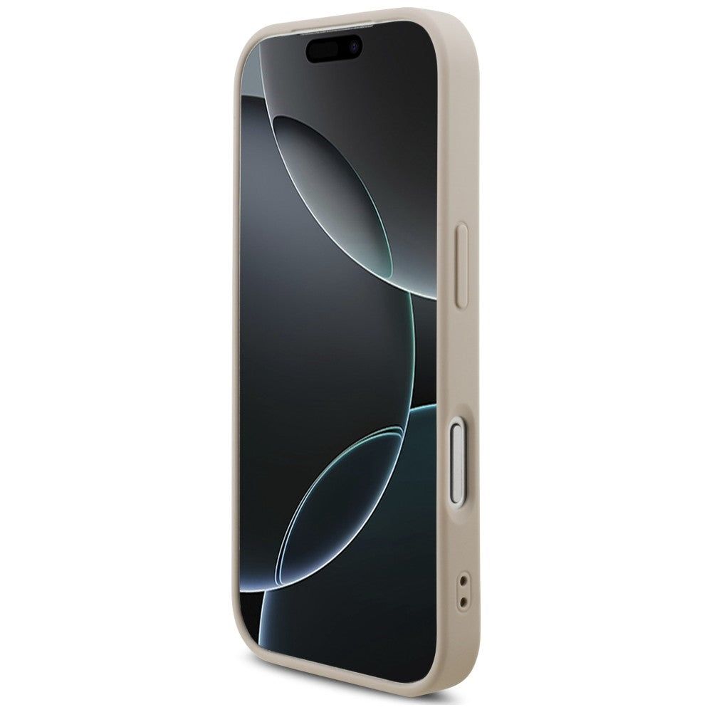 Maska za Apple iPhone 18 Pro / 17 Pro, Guess, 4G Classic Logo s remenom, Roza