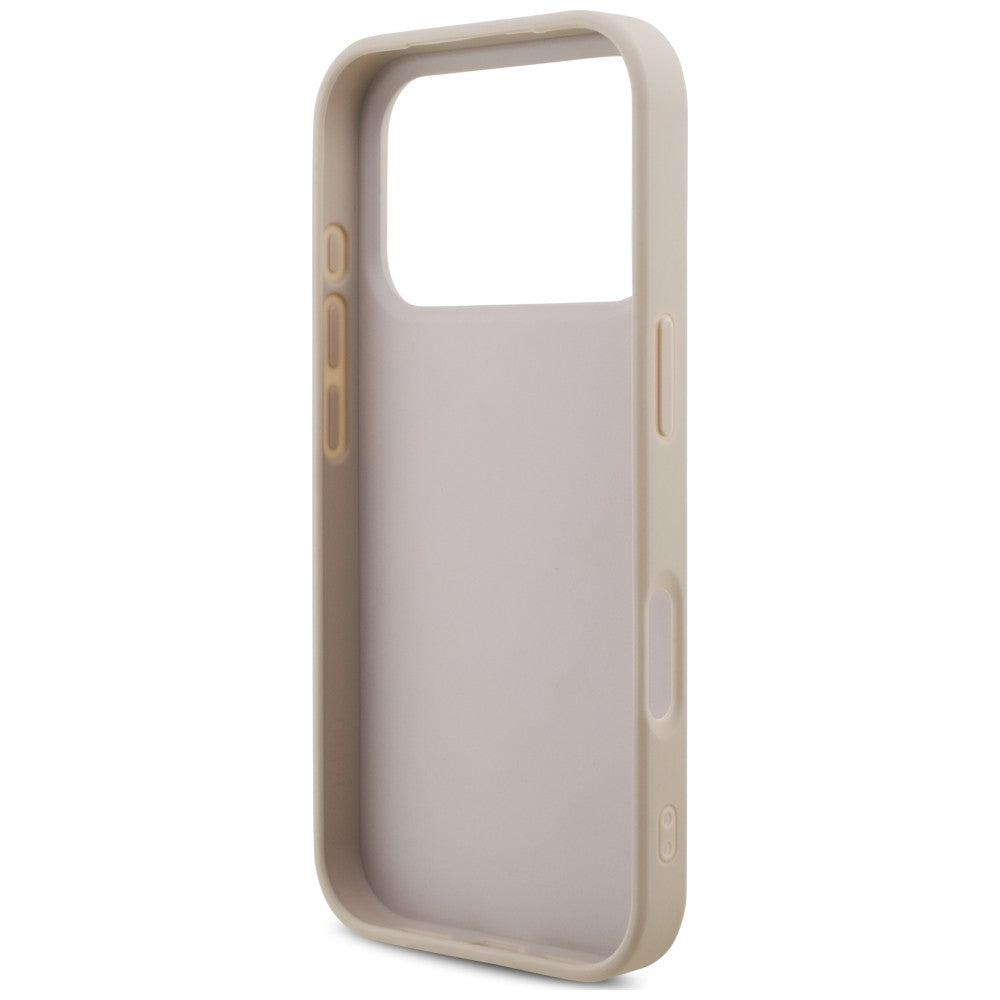Maska za Apple iPhone 18 Pro / 17 Pro, Guess, 4G Classic Logo s remenom, Roza