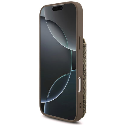 Maska za Apple iPhone 18 Pro / 17 Pro, Guess, 4G Crossbody Cardslot, smeđa