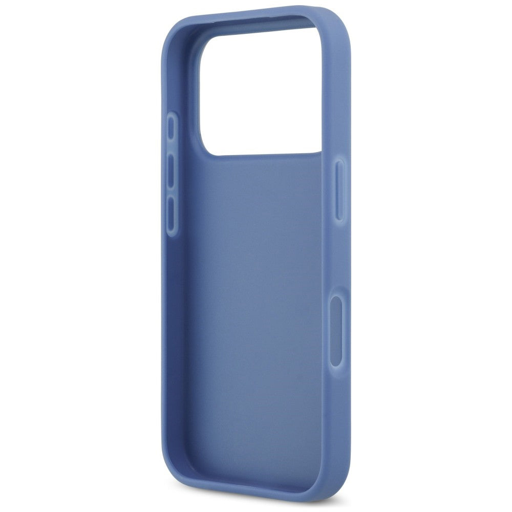 Maska za Apple iPhone 18 Pro / 17 Pro, Guess, 4G Double Card Triangle, plava
