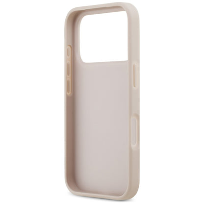 Maska za Apple iPhone 18 Pro / 17 Pro, Guess, 4G Double Card Triangle, ružičasta