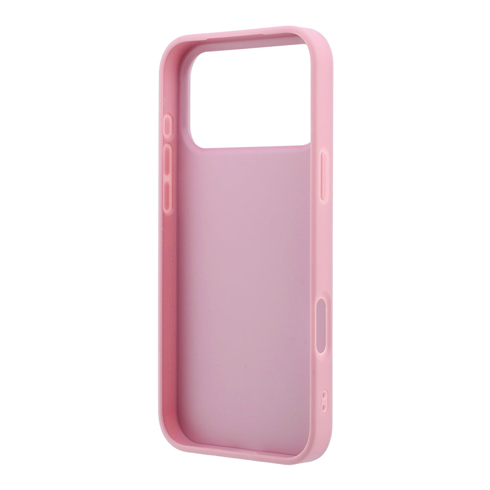 Maska za Apple iPhone 18 Pro / 17 Pro, Guess, Fixed Glitter Big 4G, Roza