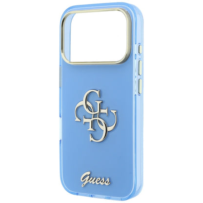 Maska za Apple iPhone 18 Pro / 17 Pro, Guess, IML 4G Metal Script, Plava