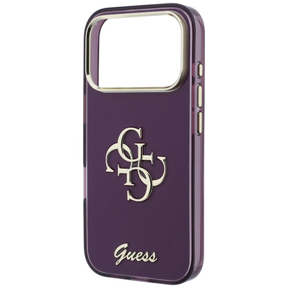 Maska za Apple iPhone 18 Pro / 17 Pro, Guess, IML 4G Metal Script, Bordo