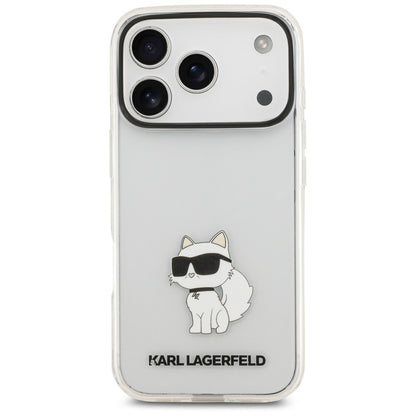 Maska za Apple iPhone 18 Pro / 17 Pro, Karl Lagerfeld, IML Choupette NFT, prozirna