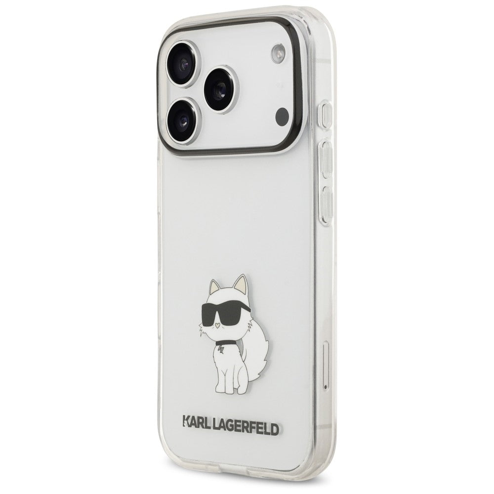 Maska za Apple iPhone 18 Pro / 17 Pro, Karl Lagerfeld, IML Choupette NFT, prozirna