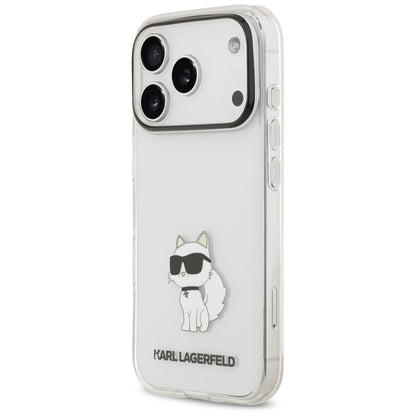 Maska za Apple iPhone 18 Pro / 17 Pro, Karl Lagerfeld, IML Choupette NFT, prozirna