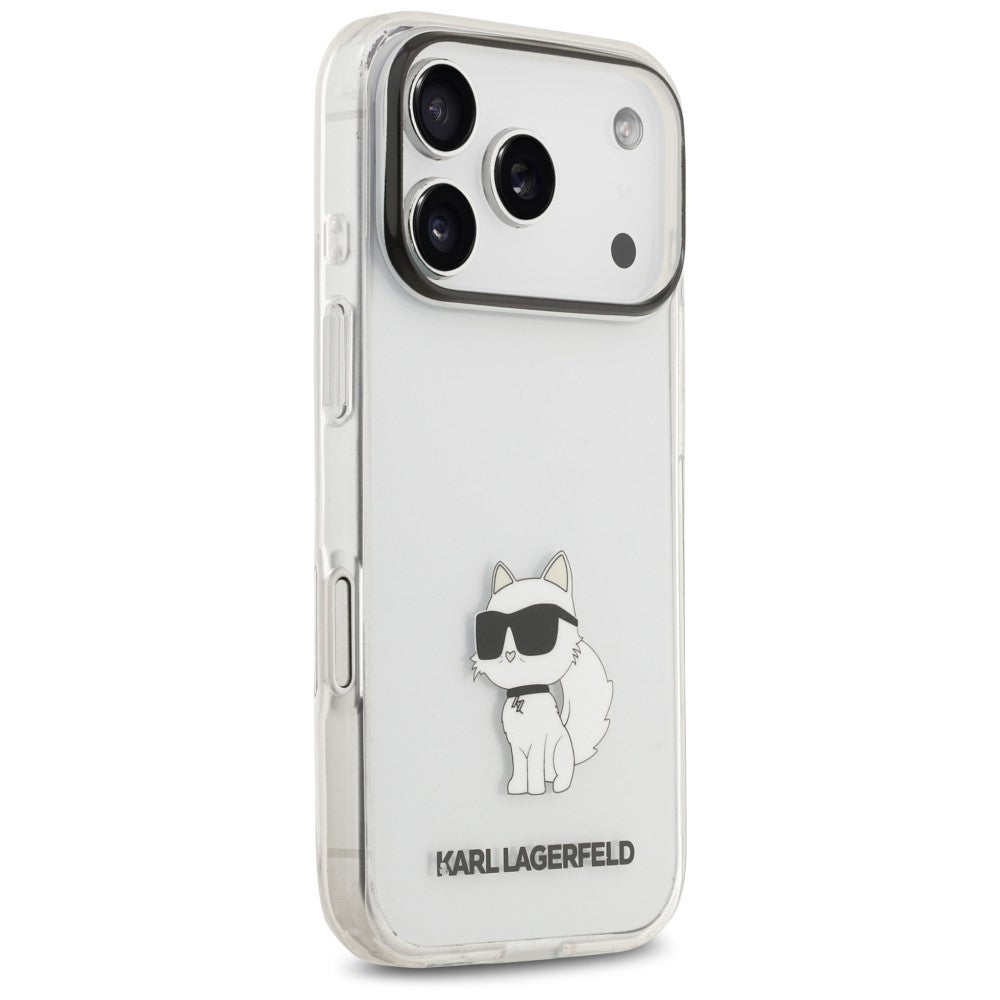 Maska za Apple iPhone 18 Pro / 17 Pro, Karl Lagerfeld, IML Choupette NFT, prozirna