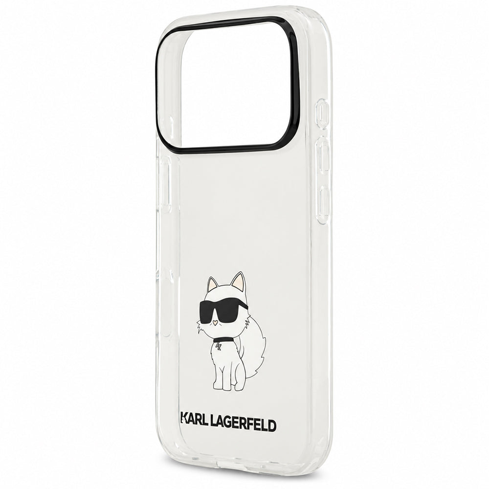 Maska za Apple iPhone 18 Pro / 17 Pro, Karl Lagerfeld, IML Choupette NFT, prozirna
