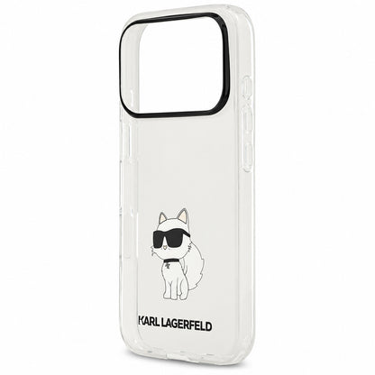 Maska za Apple iPhone 18 Pro / 17 Pro, Karl Lagerfeld, IML Choupette NFT, prozirna