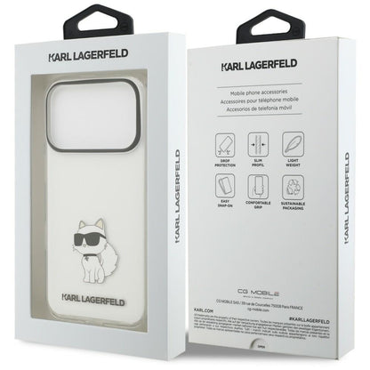 Maska za Apple iPhone 18 Pro / 17 Pro, Karl Lagerfeld, IML Choupette NFT, prozirna
