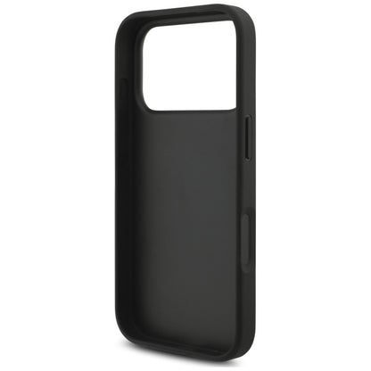 Maska za Apple iPhone 18 Pro / 17 Pro, Karl Lagerfeld, Saffiano Mono Patch Choupette, crna