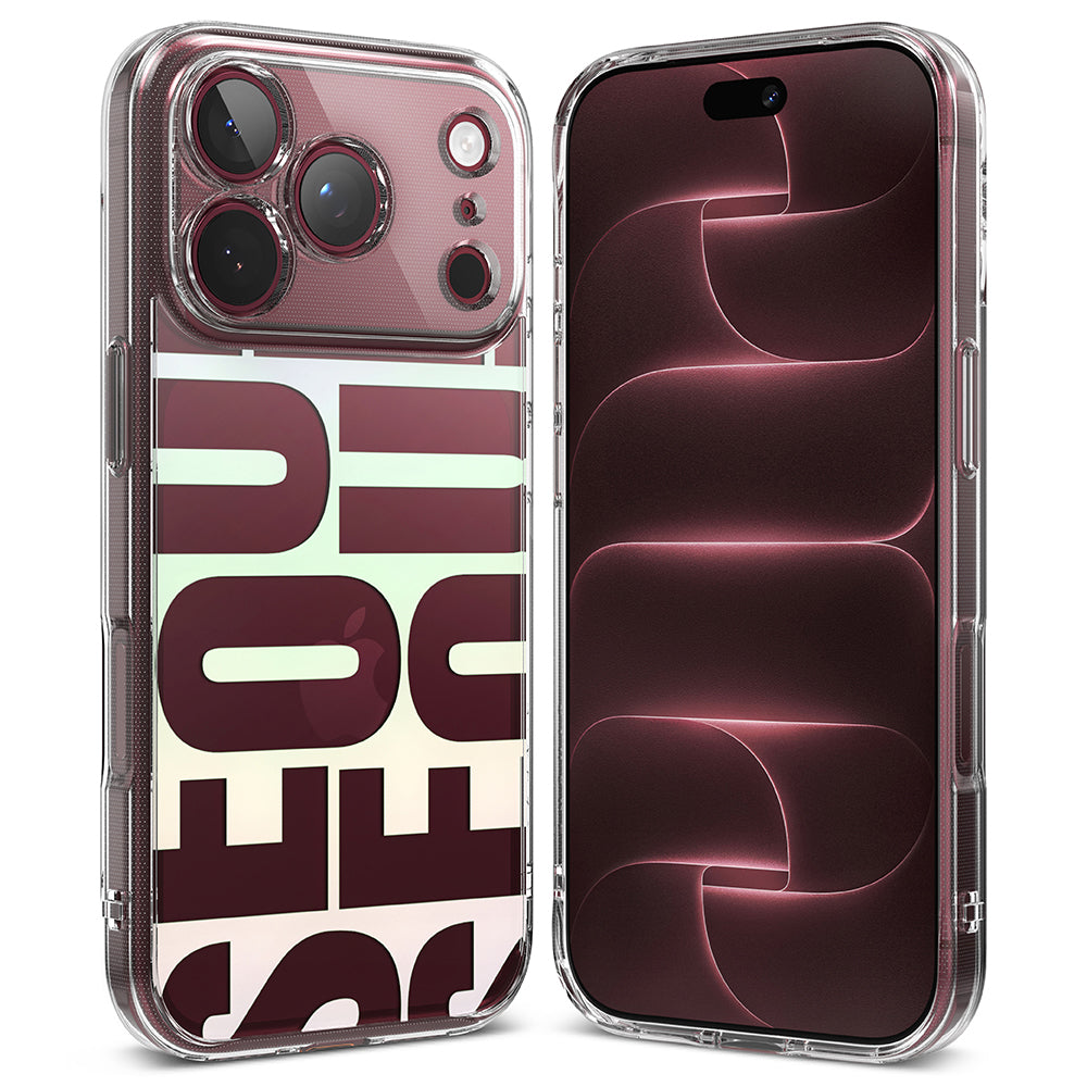 Maska za Apple iPhone 18 Pro / 17 Pro, Ringke, Fusion Seoul, Bordo