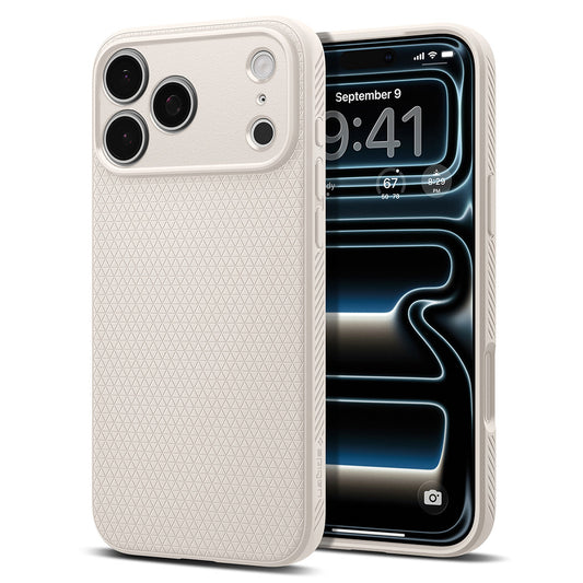 Maska za Apple iPhone 18 Pro / 17 Pro, Spigen, Liquid Air, Bež ACS12152