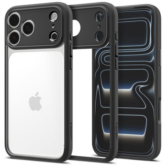 Maska za Apple iPhone 18 Pro / 17 Pro, Spigen, Ultra Hybrid, Crna Mat ACS12154