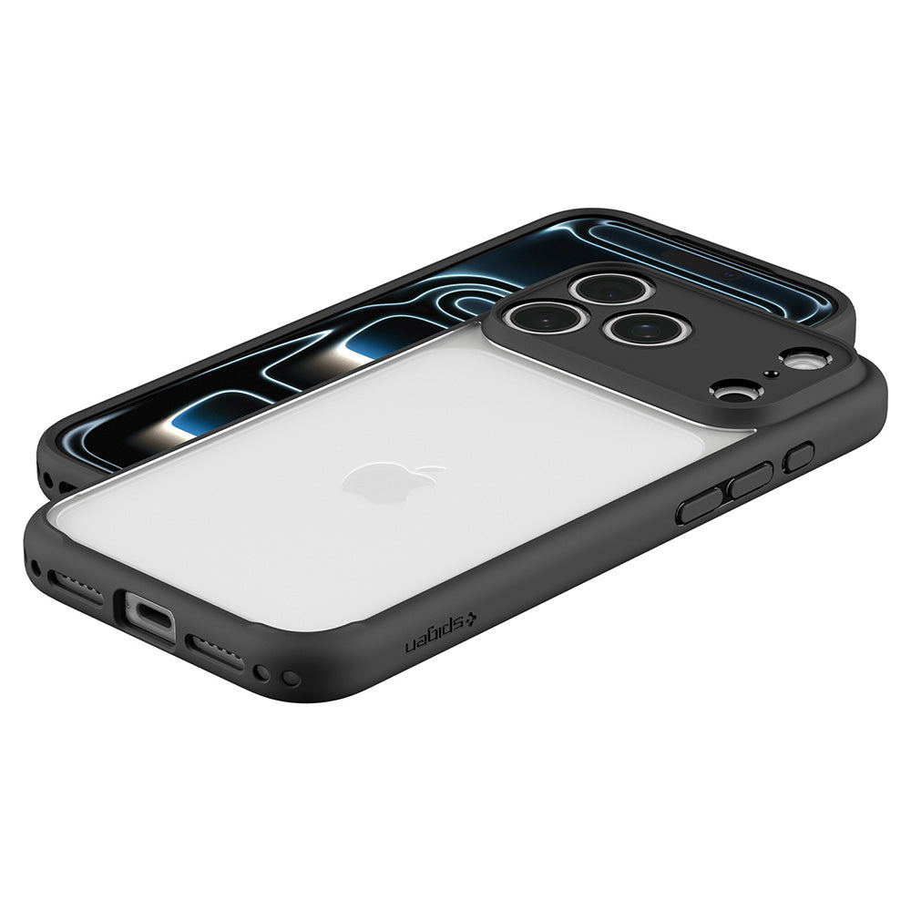 Maska za Apple iPhone 18 Pro / 17 Pro, Spigen, Ultra Hybrid, Crna Mat ACS12154