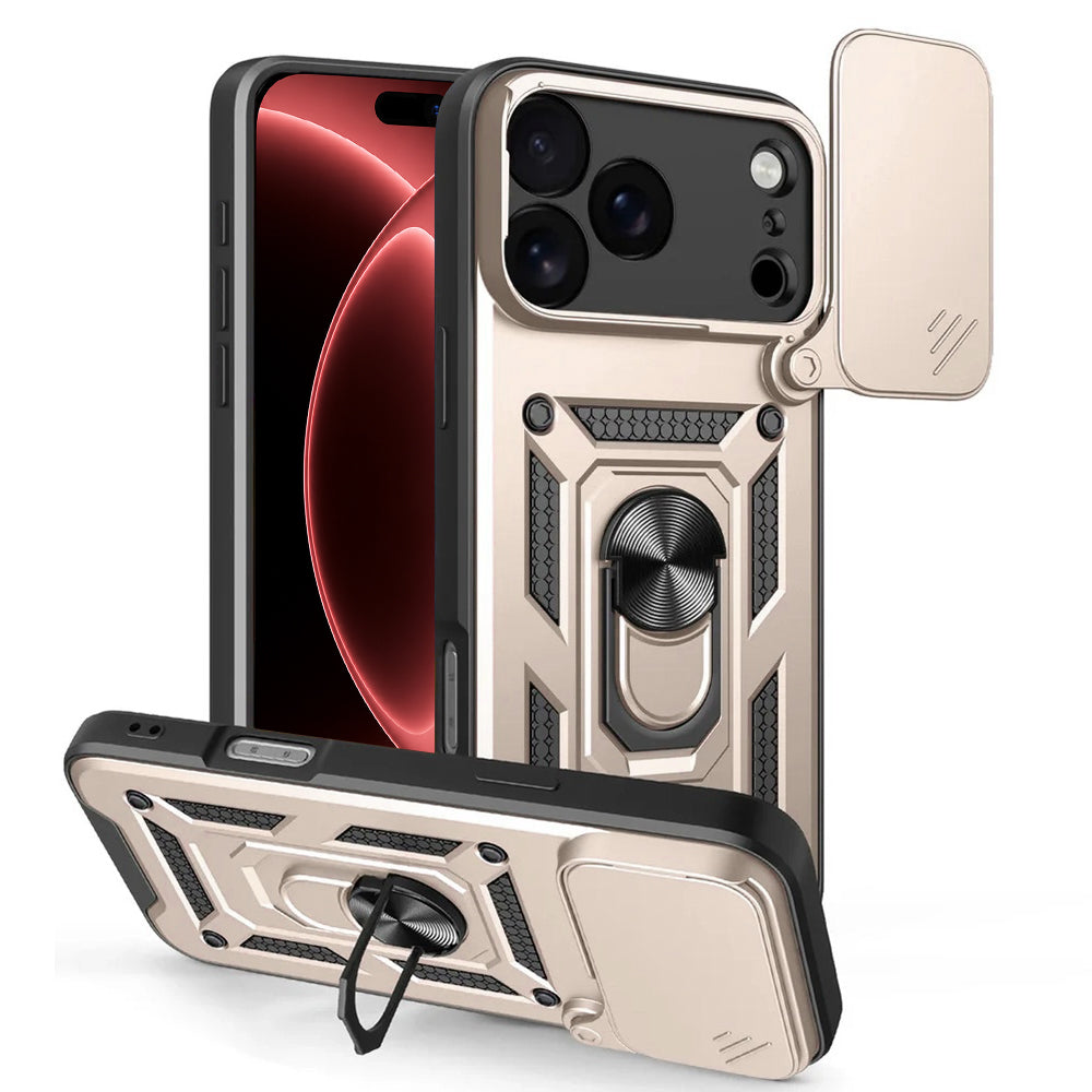 Maska za Apple iPhone 18 Pro / 17 Pro, Techsuit, CamShield, Zlatna