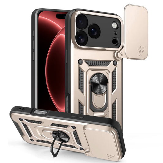 Maska za Apple iPhone 18 Pro / 17 Pro, Techsuit, CamShield, Zlatna