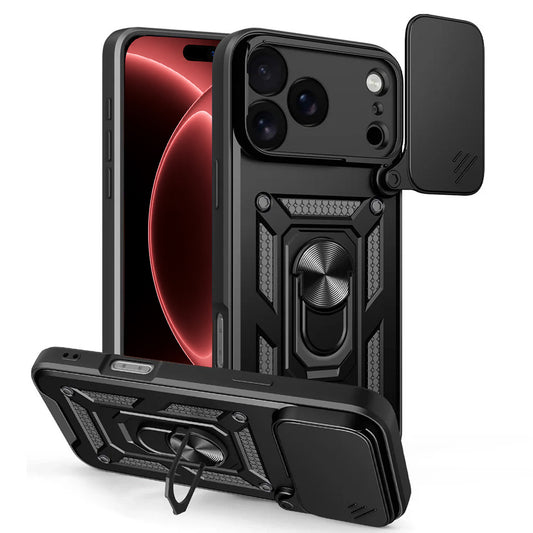 Maska za Apple iPhone 18 Pro / 17 Pro, Techsuit, CamShield, Crna