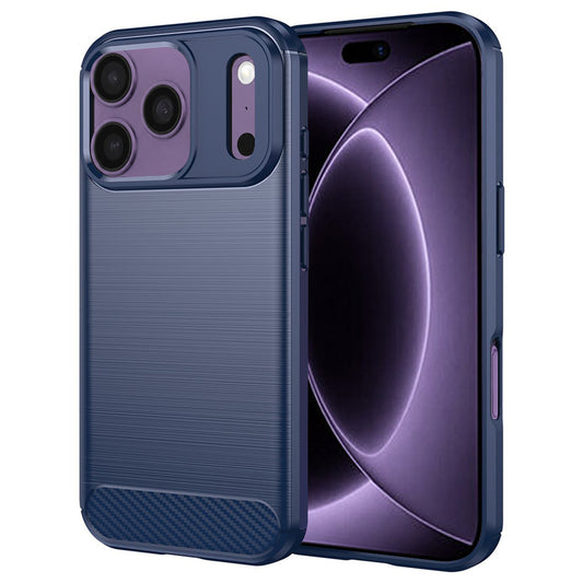 Maska za Apple iPhone 18 Pro / 17 Pro, Techsuit, Karbon, Plava
