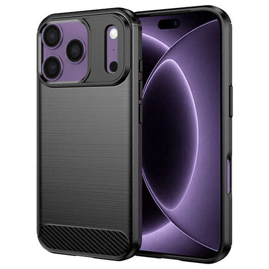 Maska za Apple iPhone 18 Pro / 17 Pro, Techsuit, Karbon, Crna