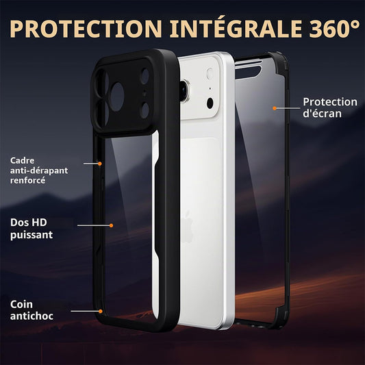 Maska za Apple iPhone 18 Pro / 17 Pro, Techsuit, ColorVerse 360, Crna