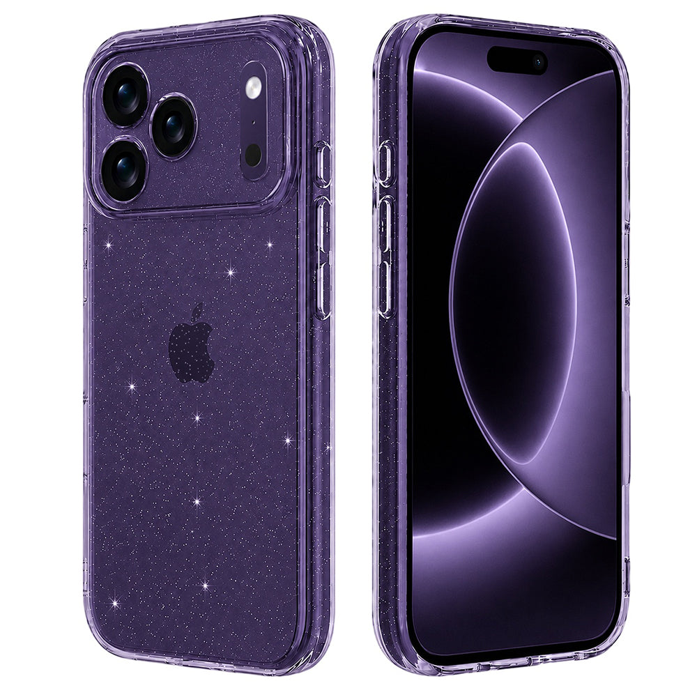 Maska za Apple iPhone 18 Pro / 17 Pro, Techsuit, SparkleSkin, Prozirna