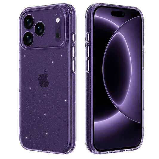 Maska za Apple iPhone 18 Pro / 17 Pro, Techsuit, SparkleSkin, Prozirna