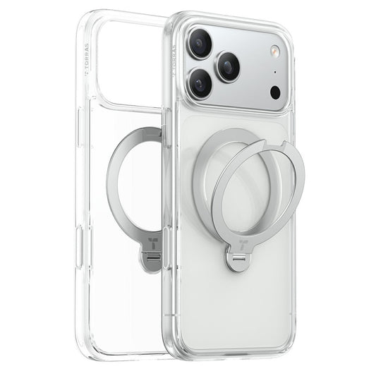 MagSafe futrola za Apple iPhone 18 Pro / 17 Pro, Torras, Ostand Spin, Prozirna