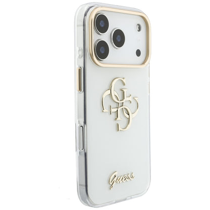 Maska za Apple iPhone 18 Pro, Guess, IML 4G Metal Script, Bijela