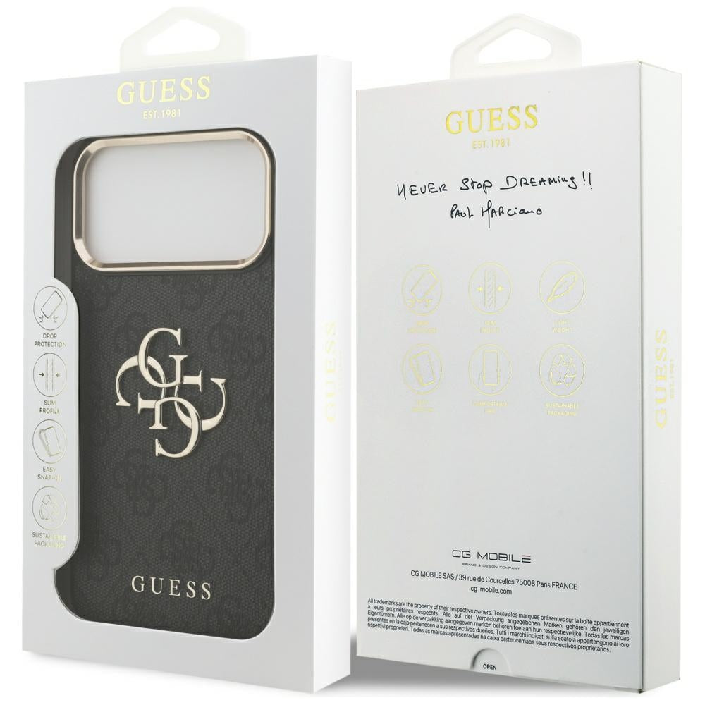 Maska za Apple iPhone 18 Pro Max / 17 Pro Max, Guess, 4G Big Classic Logo, Crna