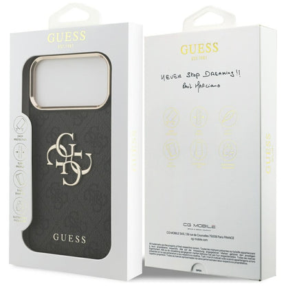 Maska za Apple iPhone 18 Pro Max / 17 Pro Max, Guess, 4G Big Classic Logo, Crna