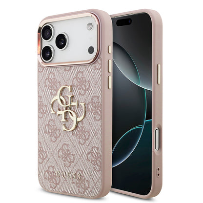 Maska za Apple iPhone 18 Pro Max / 17 Pro Max, Guess, 4G Big Classic Logo, Roza
