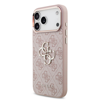 Maska za Apple iPhone 18 Pro Max / 17 Pro Max, Guess, 4G Big Classic Logo, Roza