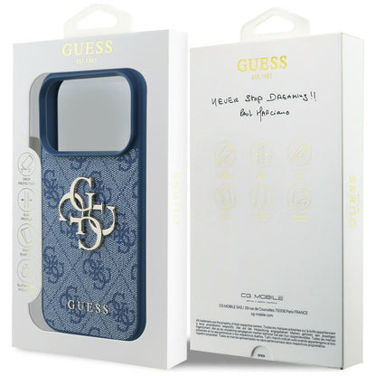 Maska za Apple iPhone 18 Pro Max / 17 Pro Max, Guess, 4G Big Logo, Plava