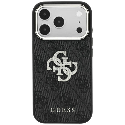 Maska za Apple iPhone 18 Pro Max / 17 Pro Max, Guess, 4G Big Strass Logo, Crna