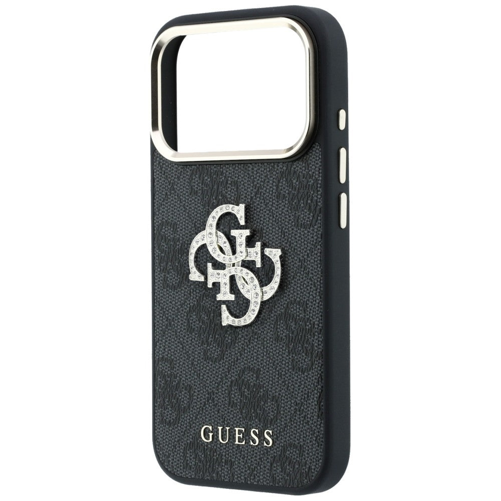 Maska za Apple iPhone 18 Pro Max / 17 Pro Max, Guess, 4G Big Strass Logo, Crna