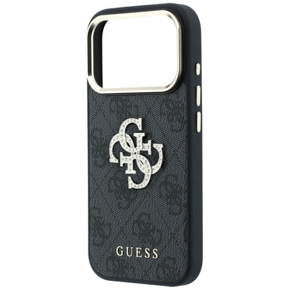 Maska za Apple iPhone 18 Pro Max / 17 Pro Max, Guess, 4G Big Strass Logo, Crna