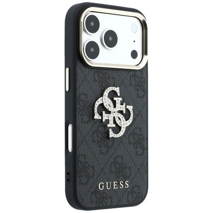Maska za Apple iPhone 18 Pro Max / 17 Pro Max, Guess, 4G Big Strass Logo, Crna