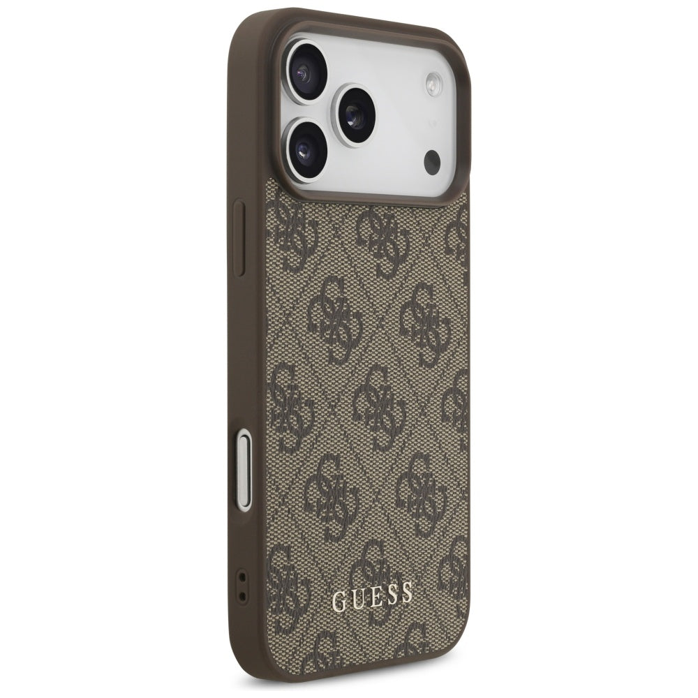 Maska za Apple iPhone 18 Pro Max / 17 Pro Max, Guess, 4G Classic Logo, Smeđa