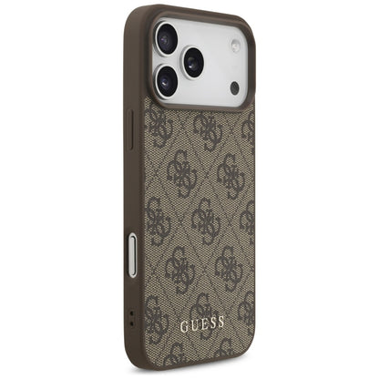 Maska za Apple iPhone 18 Pro Max / 17 Pro Max, Guess, 4G Classic Logo, Smeđa