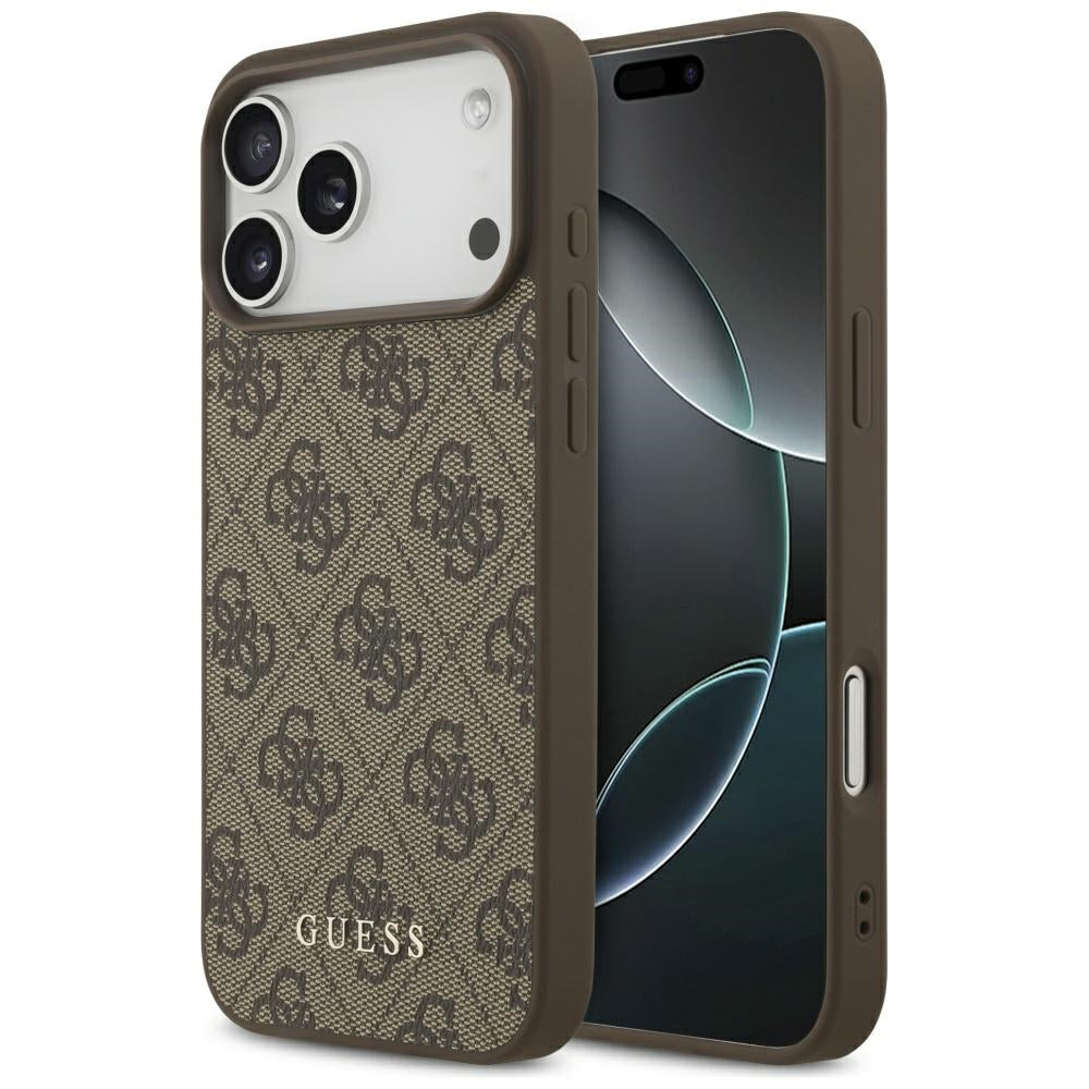 Maska za Apple iPhone 18 Pro Max / 17 Pro Max, Guess, 4G Classic Logo, Smeđa