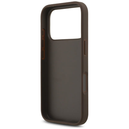 Maska za Apple iPhone 18 Pro Max / 17 Pro Max, Guess, 4G Classic Logo s remenom, Smeđa