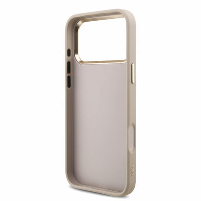 Maska za Apple iPhone 18 Pro Max / 17 Pro Max, Guess, 4G Classic Logo s remenom, Ružičasto zlatna